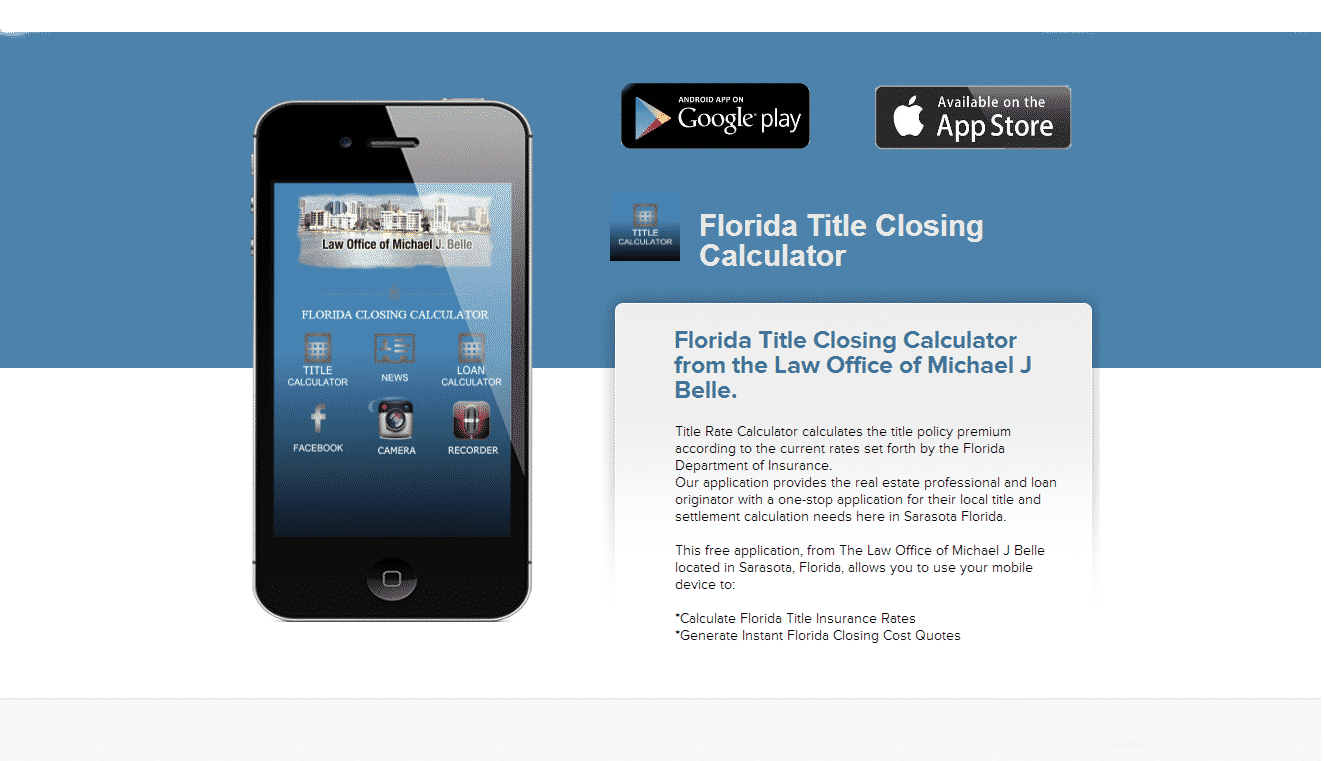 Florida Title Closing -Mobile App